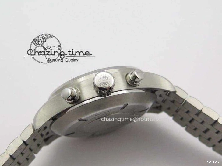 MIROTIME 0118 Pilot Chrono SS IW387809 ZF 1:1 Best Edition Silver Dial On SS Bracelet A Trendsetting 7327